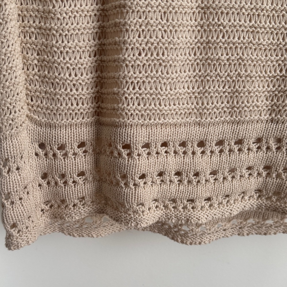 Z Supply Light Beige Knit Long Sleeve Dress - Picture 3 of 7